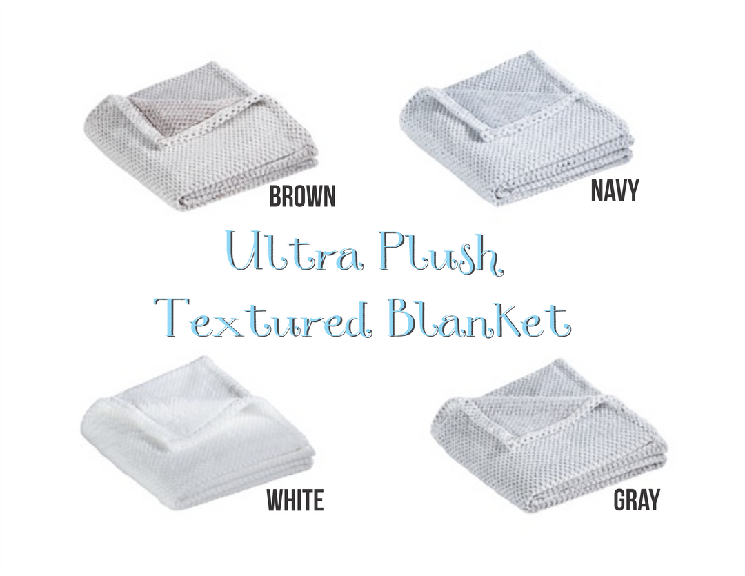 Ultra Plush Textured Blankets - Premium from Sanmar - Just $25.00! Shop now at Pat's Monograms