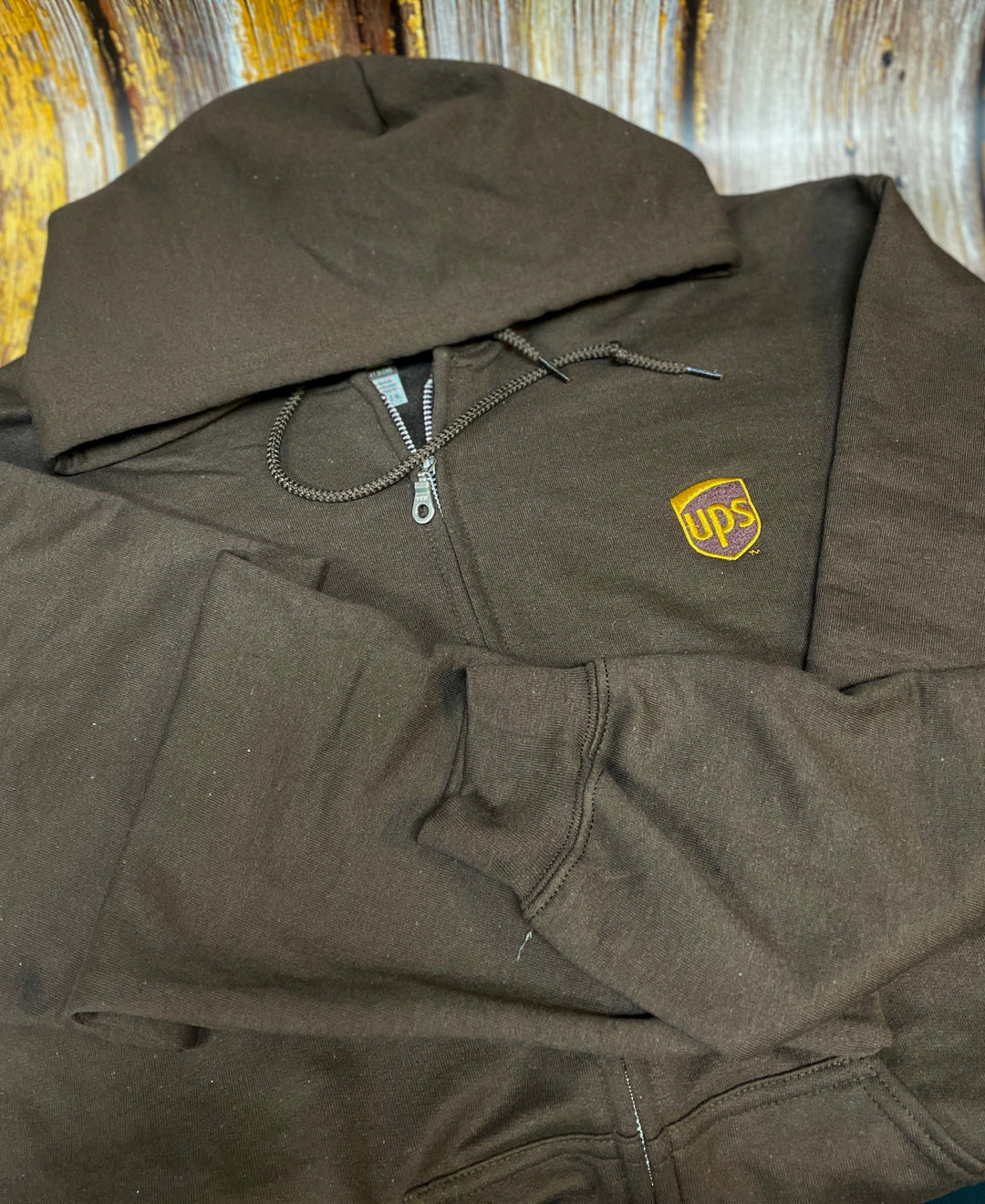 UPS - Hoodie - Full Zip - Premium from Pat's Monograms - Just $30.0! Shop now at Pat's Monograms