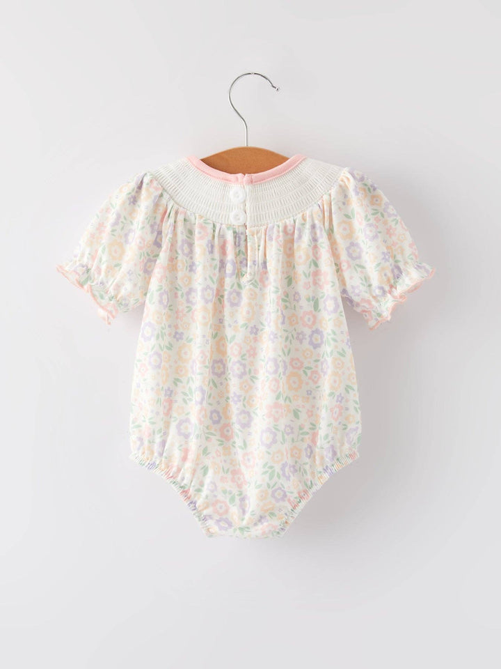 Spring Summer Cross Smocking Embroidery Colorful Romper - Premium Baby & Toddler Outfits from Rylee Faith Designs - Just $24.95! Shop now at Pat's Monograms