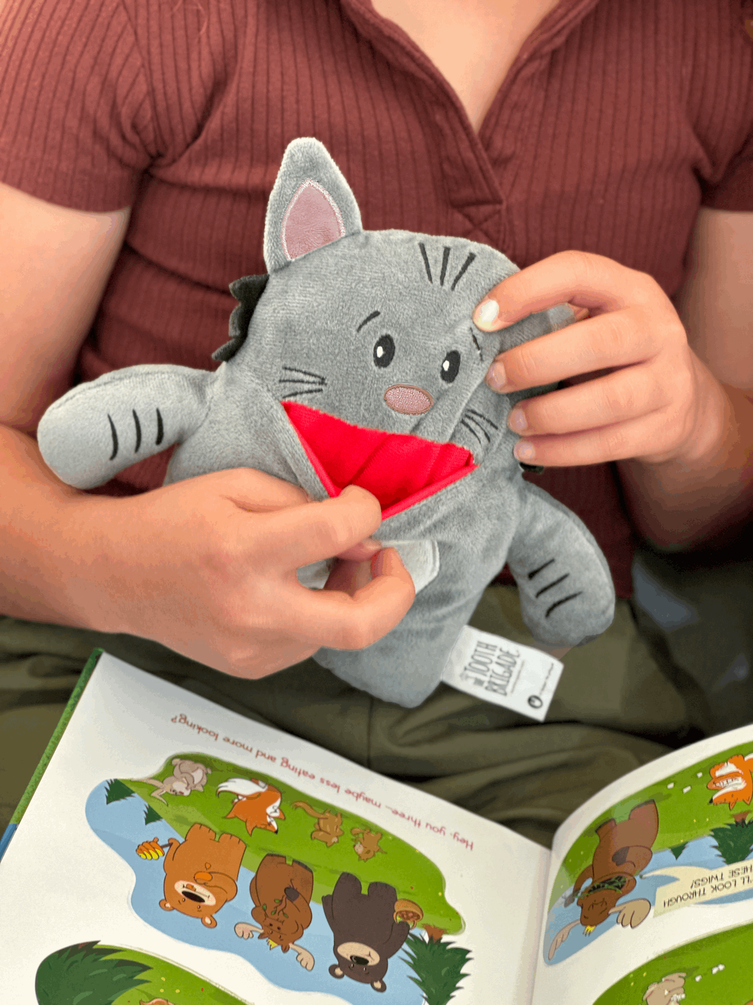 Gizmo Cat Tooth Fairy Pillow Gift Stuffed Animal Plush Toy - Premium stuffed animals from The Tooth Brigade - Just $15.99! Shop now at Pat's Monograms