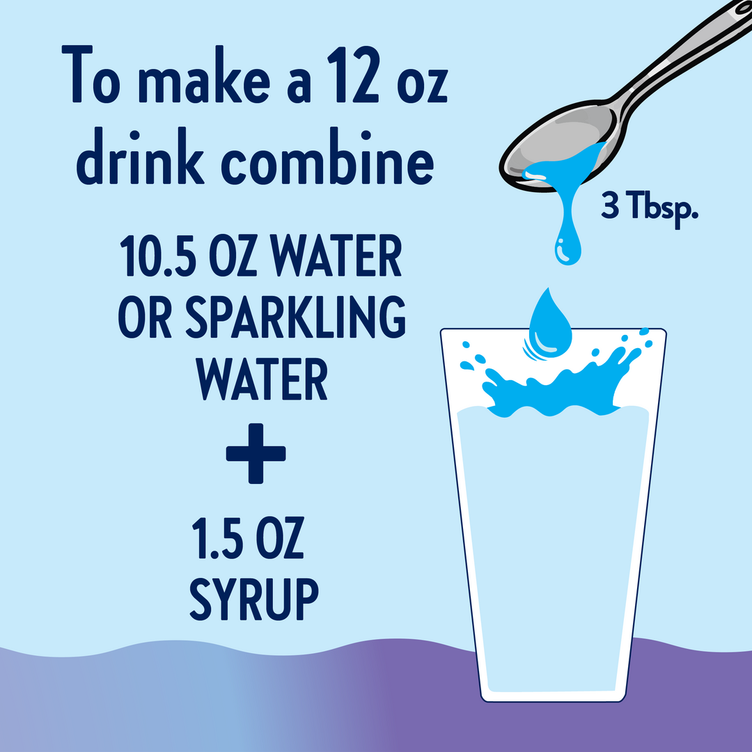 Sugar Free Mermaid Hydration Syrup with Electrolytes 375 ml - Premium drink mix from Jordan's Skinny Mixes - Just $7.95! Shop now at Pat's Monograms
