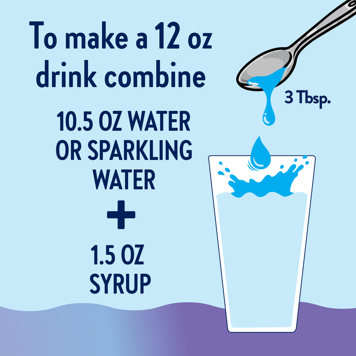 Sugar Free Mermaid Hydration Syrup with Electrolytes 375 ml - Premium drink mix from Jordan's Skinny Mixes - Just $7.95! Shop now at Pat's Monograms