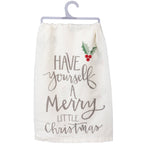 Have Yourself A Merry Christmas Holly Kitchen Towel - Premium Kitchen Towel from Primitives by Kathy - Just $10.95! Shop now at Pat's Monograms