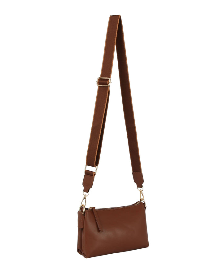 Double entry crossbody - Premium handbag from Handbag Factory Corp - Just $32.95! Shop now at Pat's Monograms