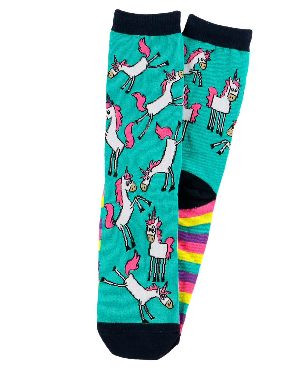 Unicorn Crew Sock One Size - Premium Socks from Lazy One - Just $9.95! Shop now at Pat's Monograms