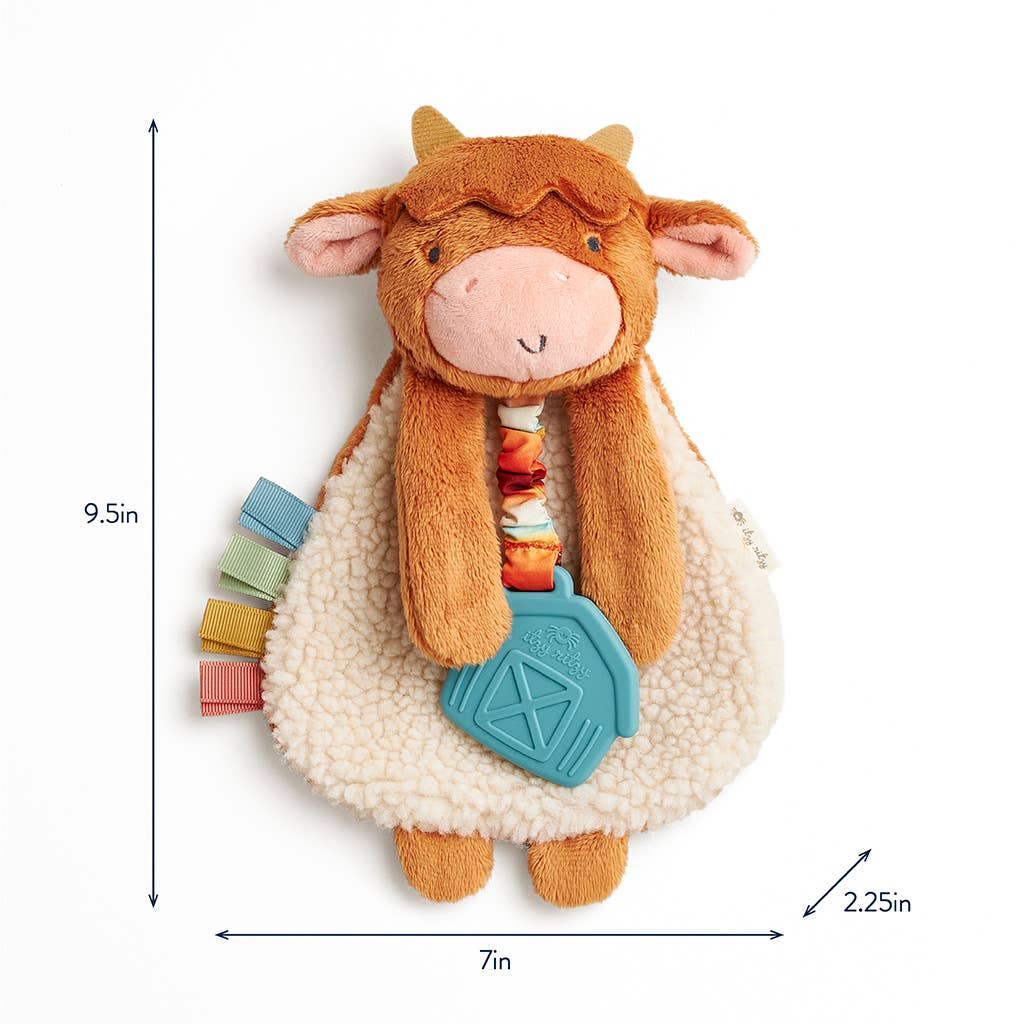 Highland Cow Itzy Friends Lovey™ Plush - Premium Baby Soothers from Itzy Ritzy - Just $13.95! Shop now at Pat's Monograms