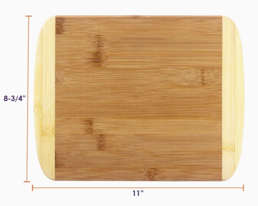 11" Two-Tone Cutting & Serving Board - Premium Cutting Boards from Totally Bamboo - Just $12.95! Shop now at Pat's Monograms