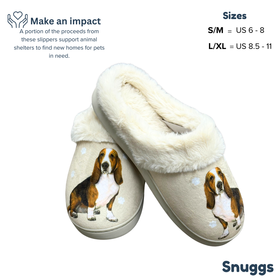 Basset Hound Snuggs Slipper - Premium Slippers from E&S Pets - Just $24.95! Shop now at Pat's Monograms