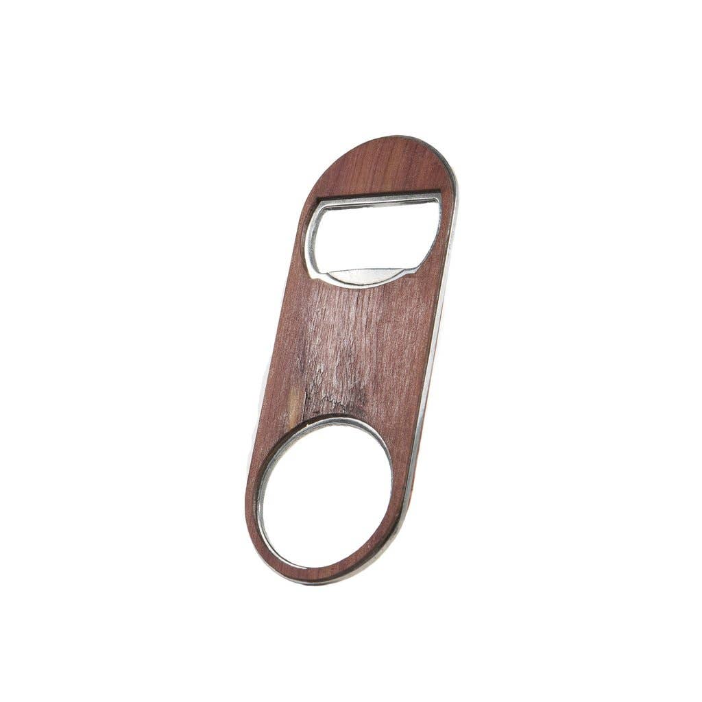 Customizable Wooden Keychain Bottle Opener - Premium barware from WUDN Handcrafted - Just $11! Shop now at Pat's Monograms
