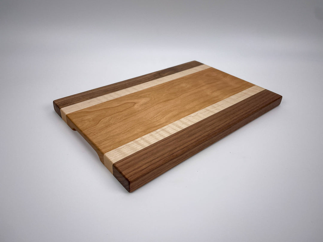 Small Luxury Cutting Board - Cherry, Walnut, Curly Maple - Premium Hardwood Cutting Board from 609 Wood Design - Just $54.95! Shop now at Pat's Monograms