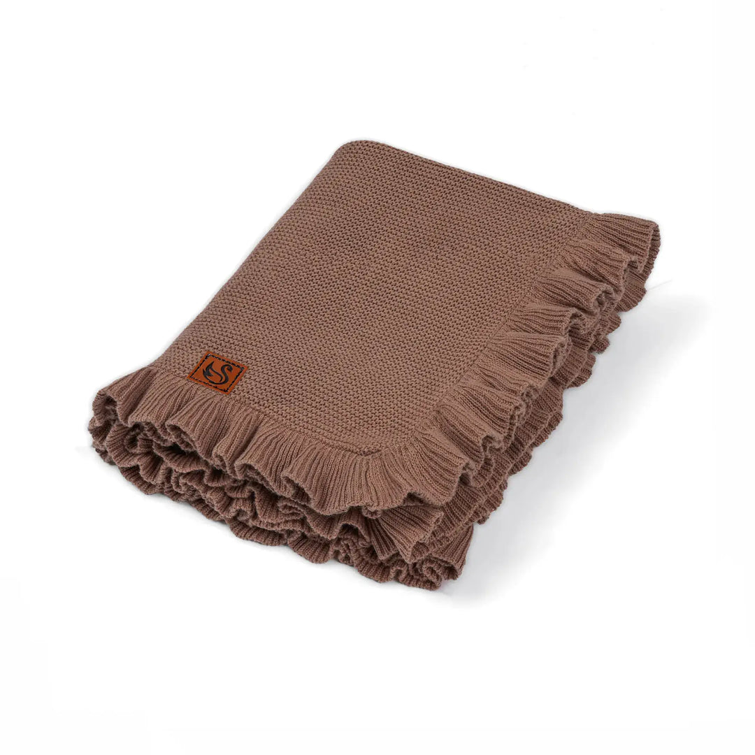 Ruffled Knit Baby Blanket - 100% Cotton - Premium Baby Blanket from SwaddleAn - Just $44.95! Shop now at Pat's Monograms