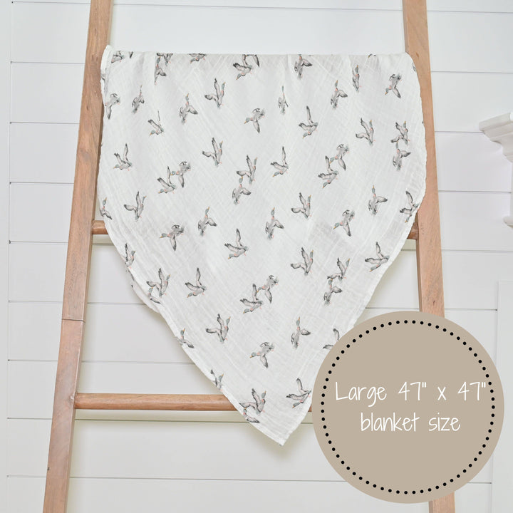 Quackin'up Baby Muslin Swaddle Blanket - Premium Swaddle from LollyBanks - Just $19.95! Shop now at Pat's Monograms