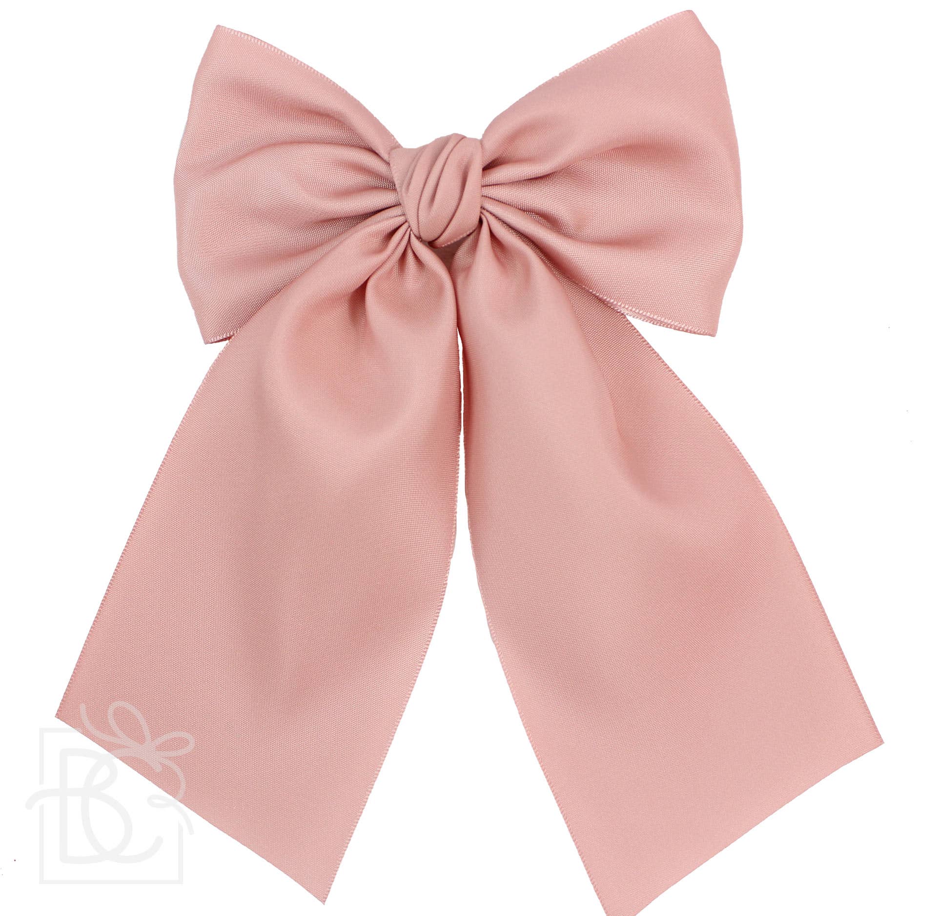 Matte Satin Longtail Hair Bow with Euro Knot - Premium Hairbows from Beyond Creations, LLC - Just $19.95! Shop now at Pat's Monograms