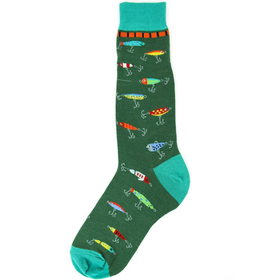 Men's Fishing Lure Sock - Premium Socks from Foot Traffic Socks - Just $10.95! Shop now at Pat's Monograms