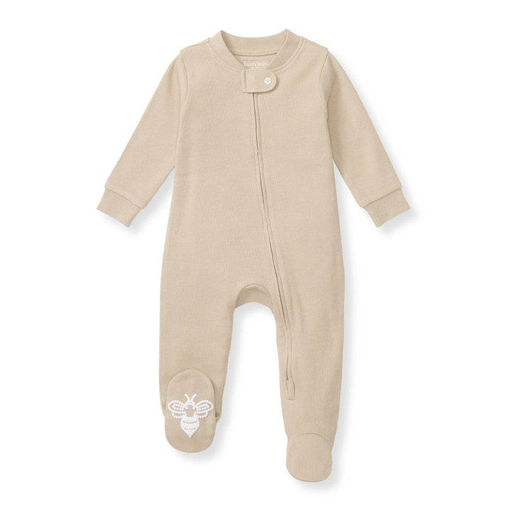 Solid Rib Organic Cotton Sleep & Play - Hummus - Premium Baby & Toddler Outfits from Burt's Bees Baby - Just $14.95! Shop now at Pat's Monograms