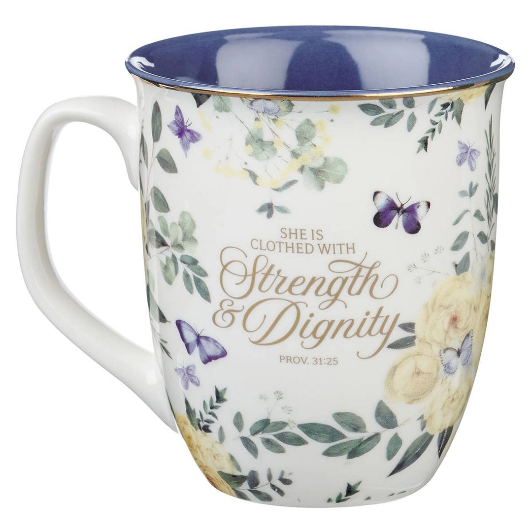Mug Blue Floral Greatest Blessings Grandma Prov. 31:25 - Premium Christian Gift Items from Christian Art Gifts - Just $10.95! Shop now at Pat's Monograms