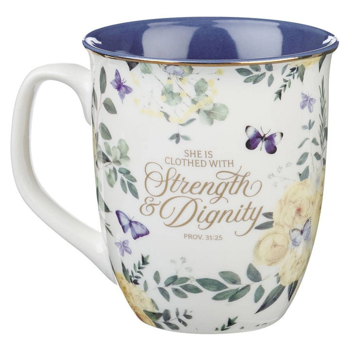 Mug Blue Floral Greatest Blessings Grandma Prov. 31:25 - Premium Christian Gift Items from Christian Art Gifts - Just $10.95! Shop now at Pat's Monograms