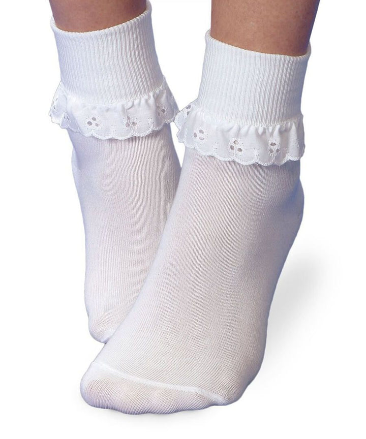 Eyelet Lace Turn Cuff Socks - Premium Infant Wear from Jefferies Socks - Just $7.95! Shop now at Pat's Monograms