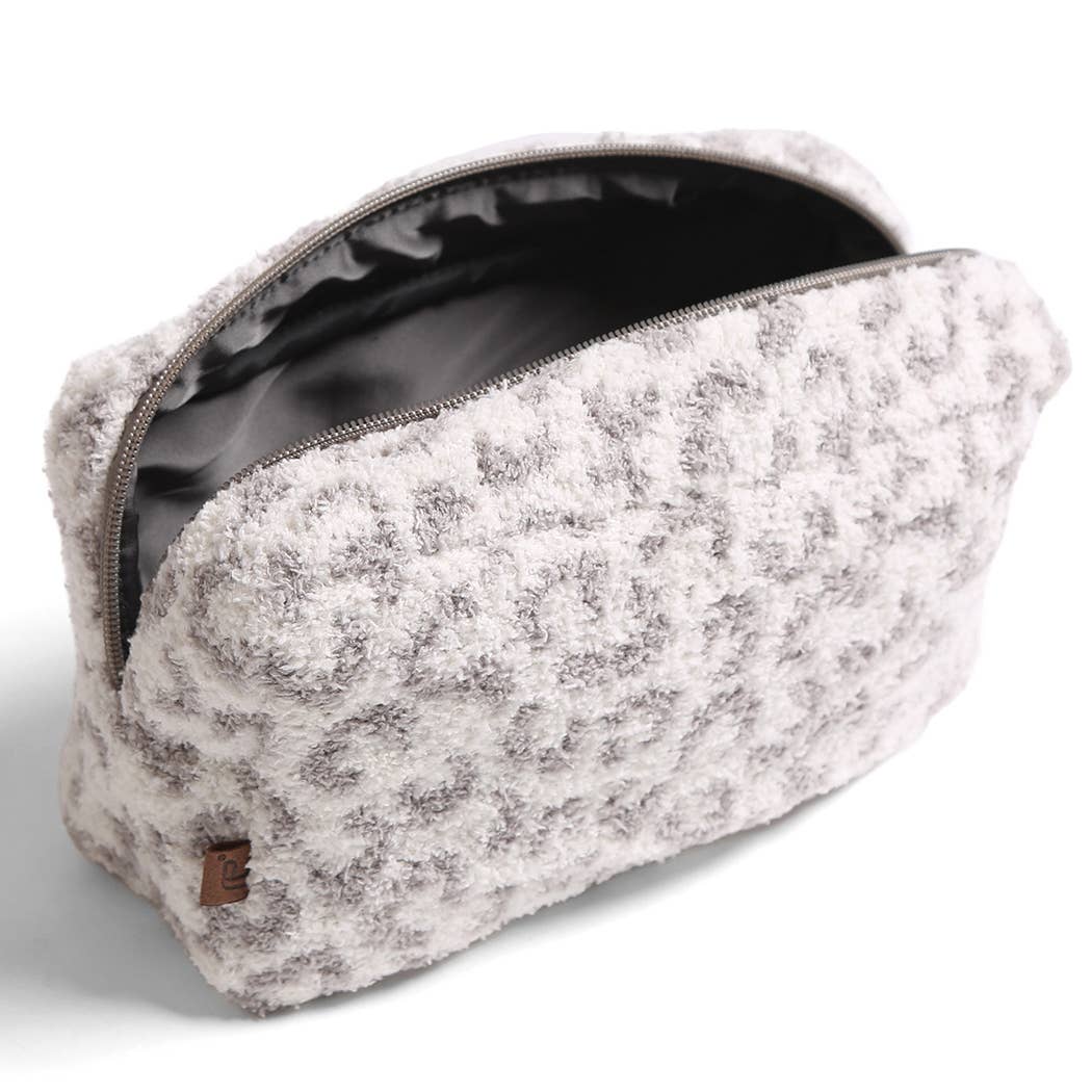Large Leopard Print Luxury Soft Travel Pouch - Premium Cosmetic Bag from Fashion City - Just $19.95! Shop now at Pat's Monograms