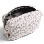 Large Leopard Print Luxury Soft Travel Pouch - Premium Cosmetic Bag from Fashion City - Just $19.95! Shop now at Pat's Monograms