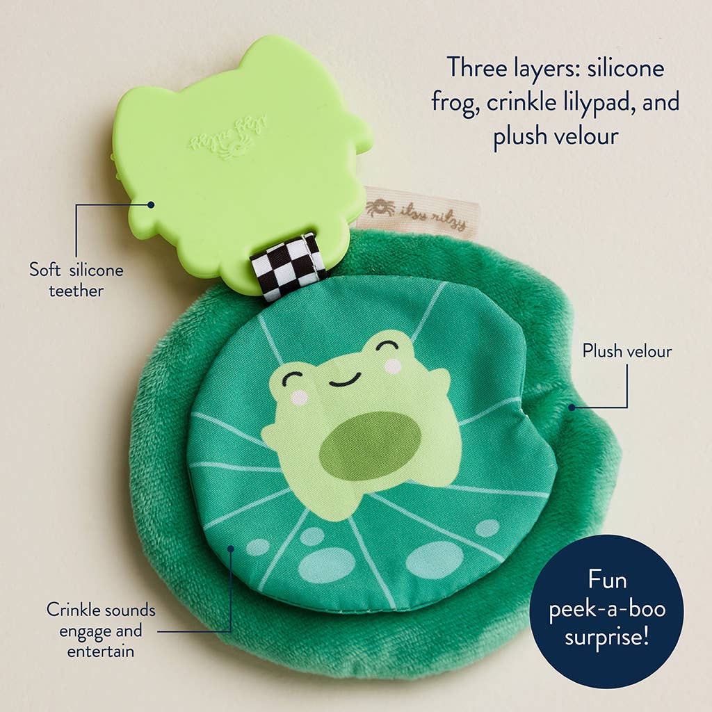 Frog Sweetie Crinkle™ - Premium teethers from Itzy Ritzy - Just $9.95! Shop now at Pat's Monograms