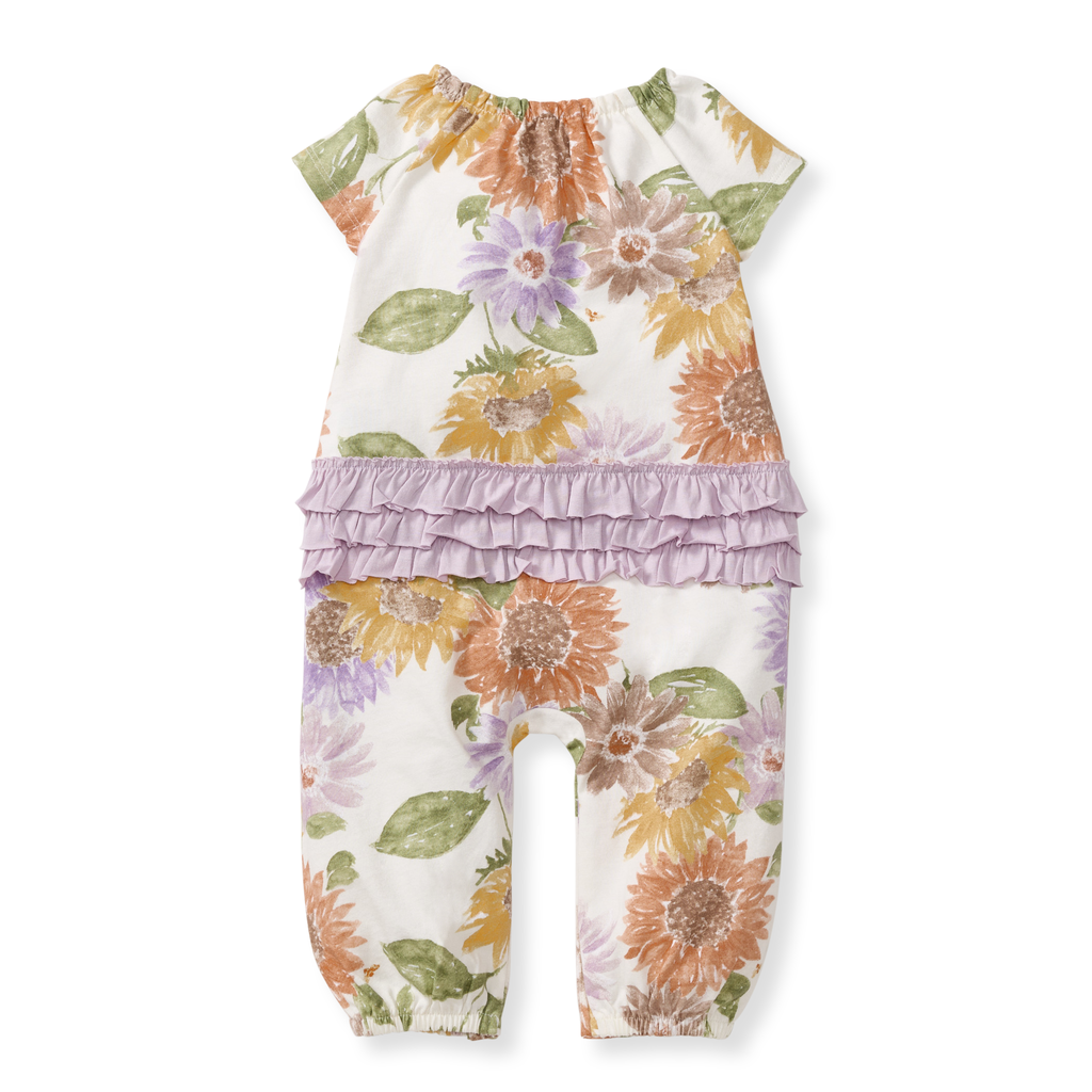 Sweet Sunflowers Jumpsuit - Premium Baby & Toddler Outfits from Burt's Bees Baby - Just $20! Shop now at Pat's Monograms