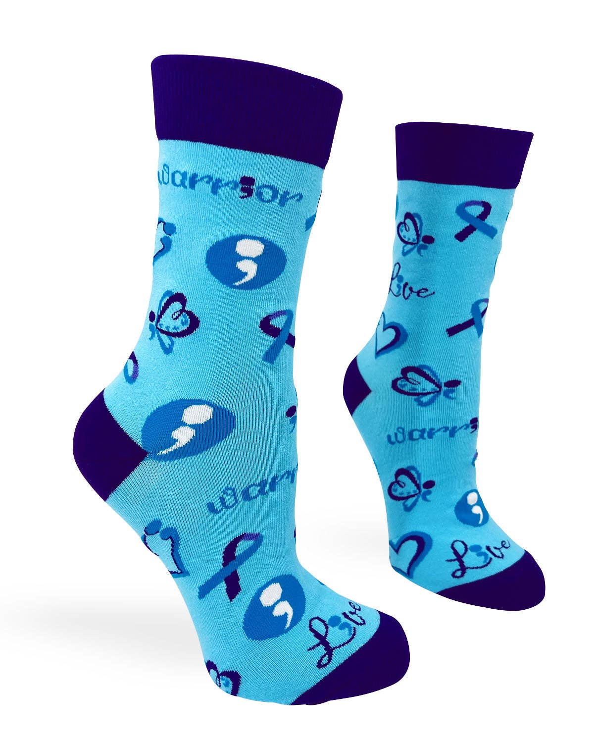 Suicide Prevention Women's Crew Socks - Premium Socks from Fabdaz - Just $12.95! Shop now at Pat's Monograms