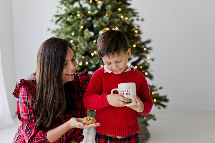 Santa’s Milk & Cookies Christmas Ceramic Mug, White - Premium drinkware from Pearhead - Just $11.95! Shop now at Pat's Monograms