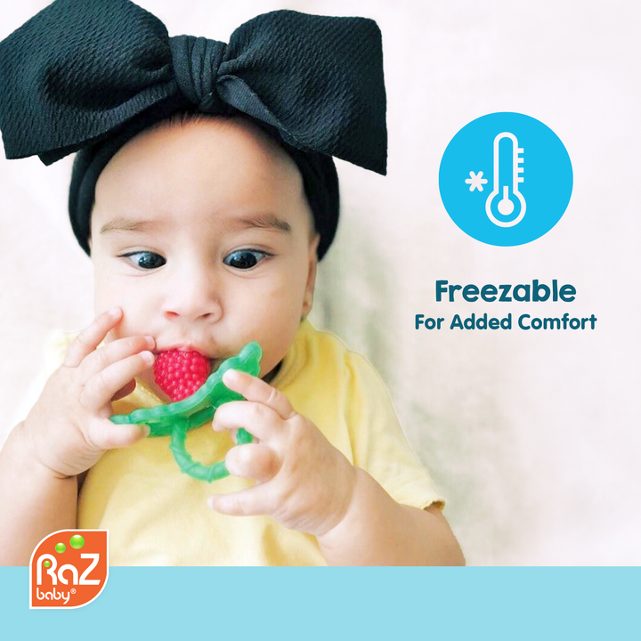 RaZberry Silicone Teether - Cotton Candy - Premium Baby Soothers from RaZbaby - Just $5.95! Shop now at Pat's Monograms