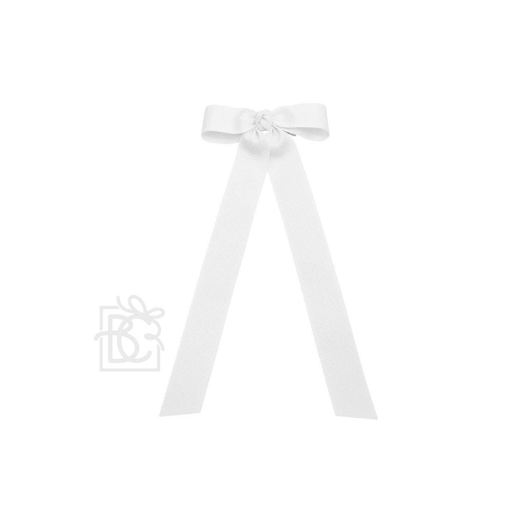 FLAT BOW W/ 7" STREAMERS ON ALLIGATOR CLIP - Premium Hair Bows from Beyond Creations, LLC - Just $9.95! Shop now at Pat's Monograms