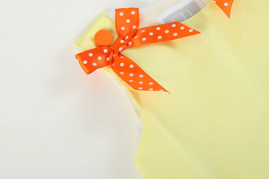 Yellow Pumpkin Patch Bow Dress - Premium Baby & Toddler Dresses from Lil Cactus - Just $36.95! Shop now at Pat's Monograms