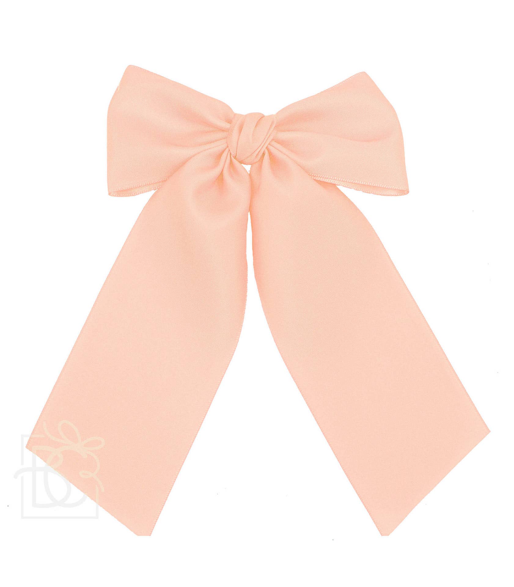 Matte Satin Longtail Hair Bow with Euro Knot - Premium Hairbows from Beyond Creations, LLC - Just $19.95! Shop now at Pat's Monograms