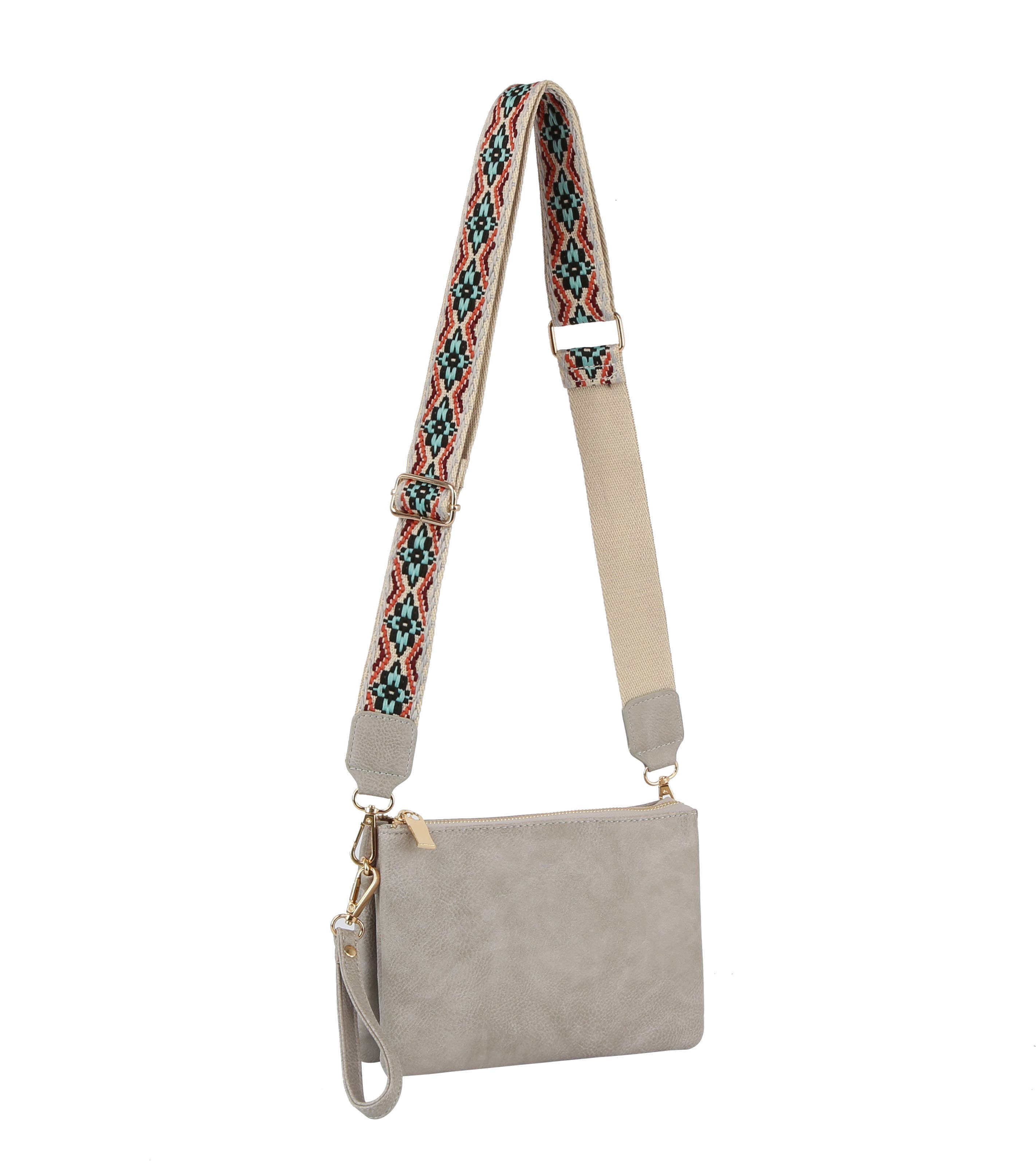 Small Guitar Strap Crossbody Leather Purse: Brown - Premium  from Handbag Factory Corp - Just $39.96! Shop now at Pat's Monograms