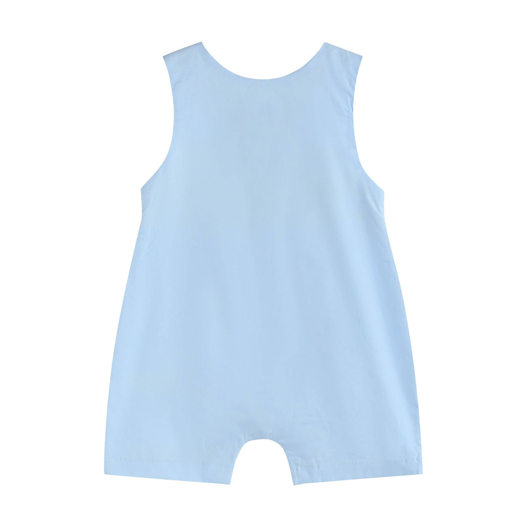 Light Blue Easter Smocked Shortalls - Premium Baby & Toddler Outfits from Lil Cactus - Just $38.95! Shop now at Pat's Monograms
