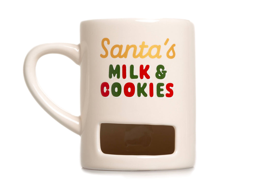 Santa’s Milk & Cookies Christmas Ceramic Mug, White - Premium drinkware from Pearhead - Just $11.95! Shop now at Pat's Monograms