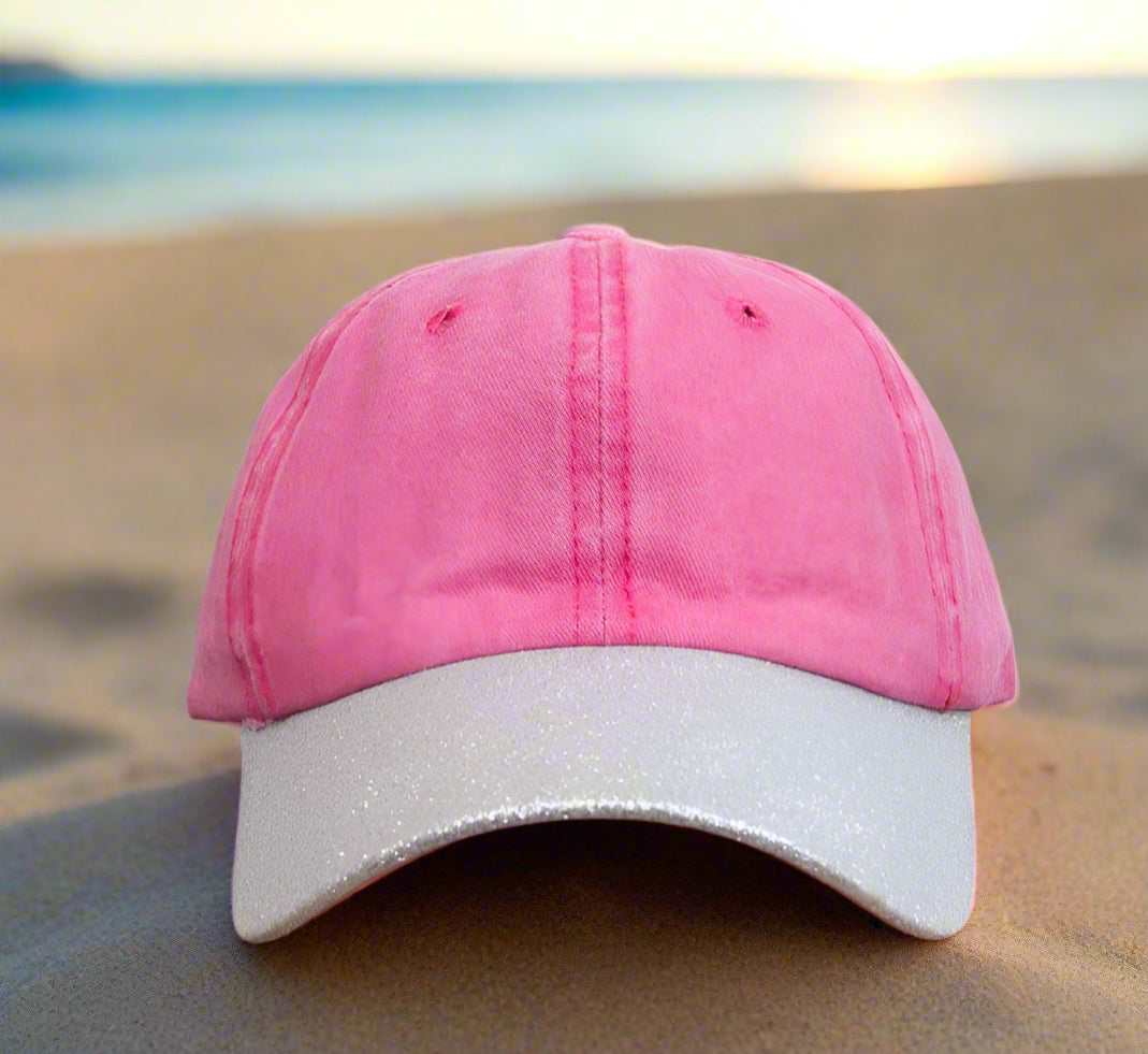 GIRLS Hat with Silver Glitter Bill - Premium  from GRACE+EMMA by Southern Grace - Just $8.95! Shop now at Pat's Monograms