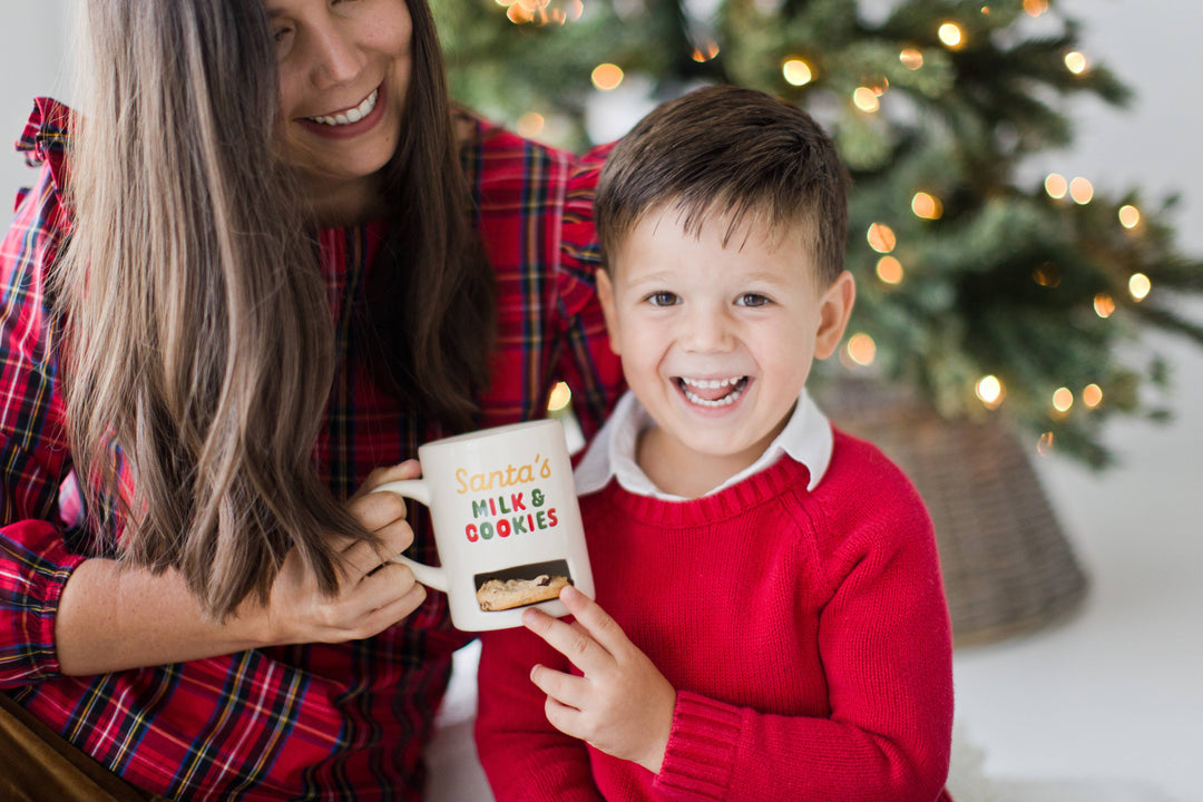 Santa’s Milk & Cookies Christmas Ceramic Mug, White - Premium drinkware from Pearhead - Just $11.95! Shop now at Pat's Monograms