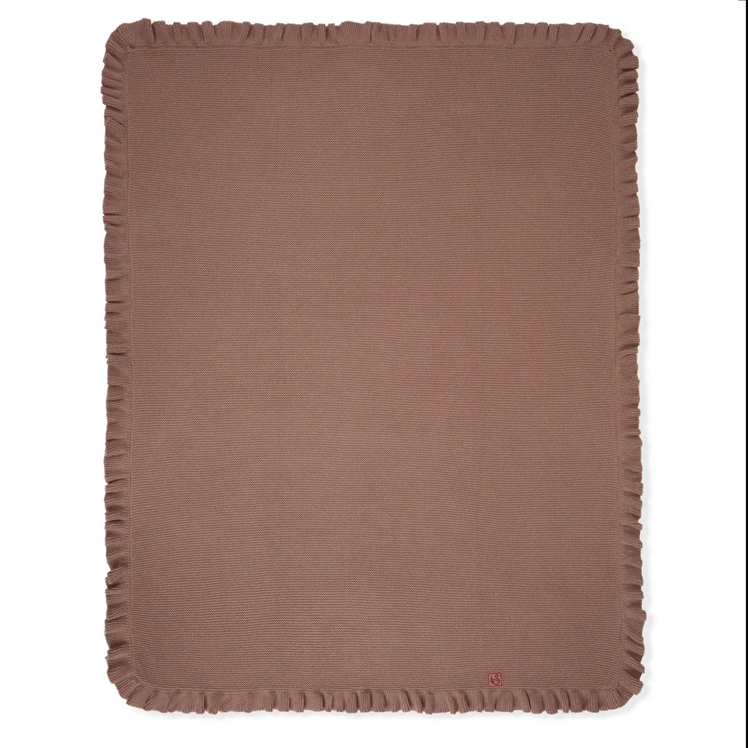 Ruffled Knit Baby Blanket - 100% Cotton - Premium Baby Blanket from SwaddleAn - Just $44.95! Shop now at Pat's Monograms