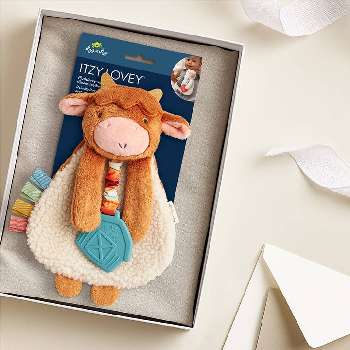 Highland Cow Itzy Friends Lovey™ Plush - Premium Baby Soothers from Itzy Ritzy - Just $13.95! Shop now at Pat's Monograms