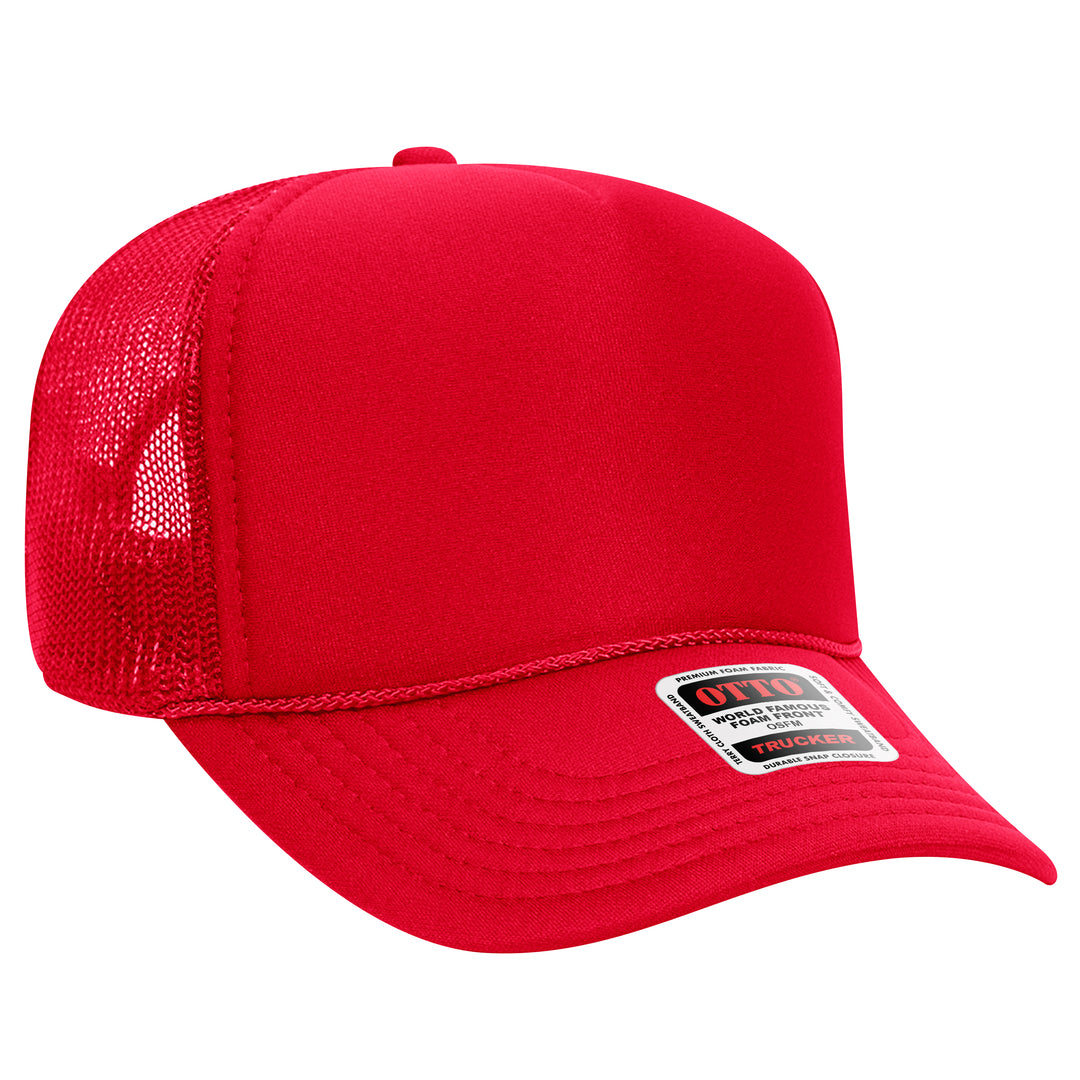 5 Panel Mid Profile Mesh Back Trucker Hat - Premium Trucker Cap from Otto Caps - Just $8! Shop now at Pat's Monograms