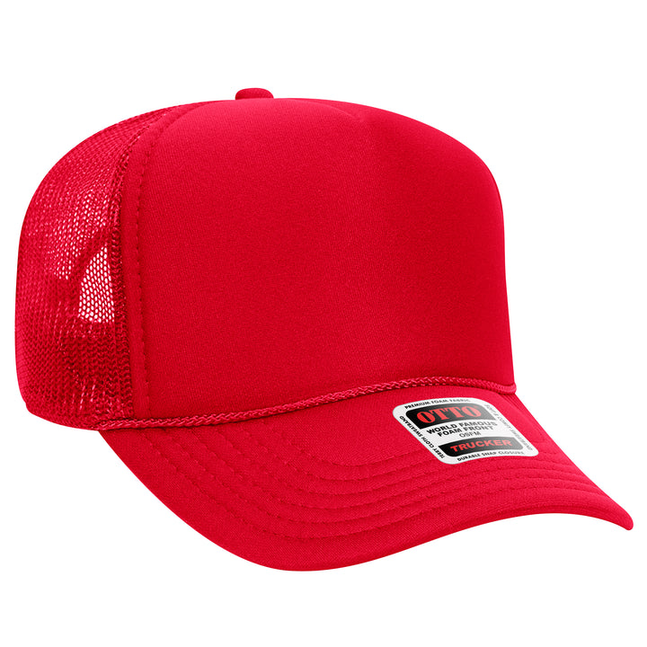 5 Panel Mid Profile Mesh Back Trucker Hat - Premium Trucker Cap from Otto Caps - Just $8! Shop now at Pat's Monograms