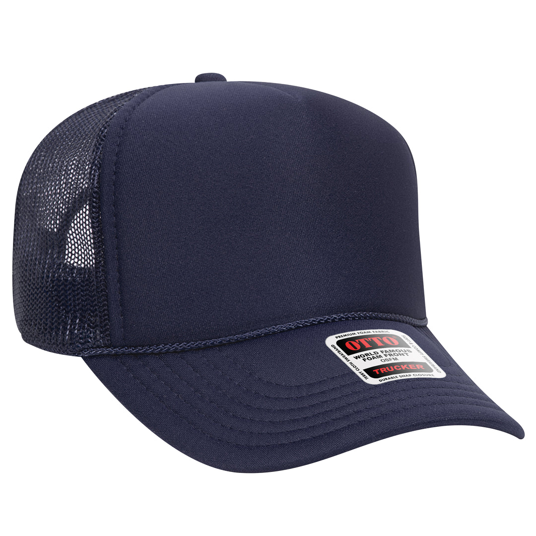 5 Panel Mid Profile Mesh Back Trucker Hat - Premium Trucker Cap from Otto Caps - Just $8! Shop now at Pat's Monograms