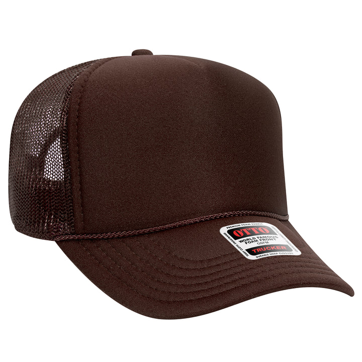 5 Panel Mid Profile Mesh Back Trucker Hat - Premium Trucker Cap from Otto Caps - Just $8! Shop now at Pat's Monograms