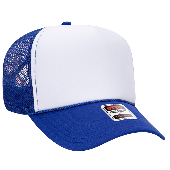 5 Panel Mid Profile Mesh Back Trucker Hat - Premium Trucker Cap from Otto Caps - Just $8! Shop now at Pat's Monograms