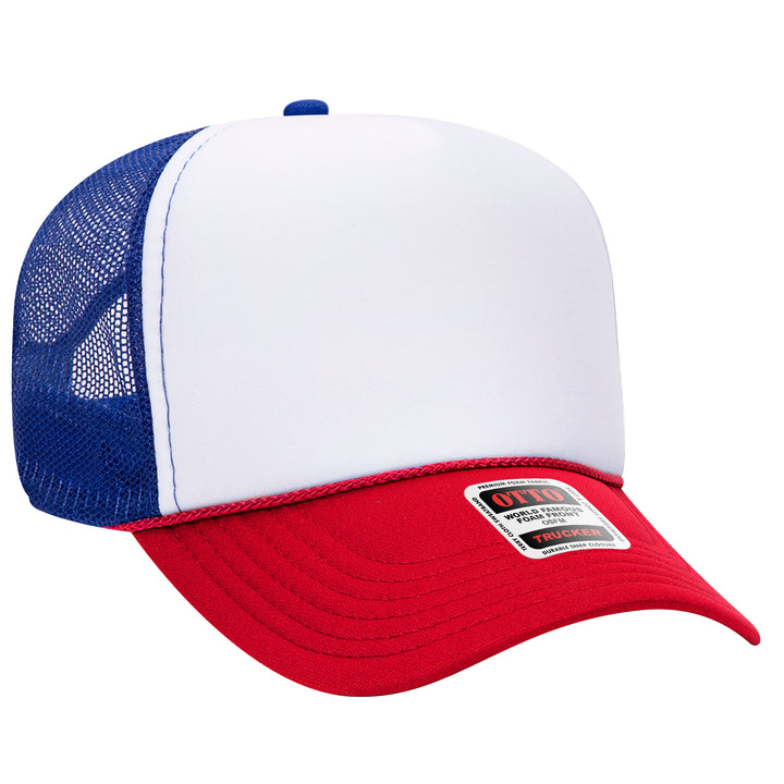 5 Panel Mid Profile Mesh Back Trucker Hat - Premium Trucker Cap from Otto Caps - Just $8! Shop now at Pat's Monograms