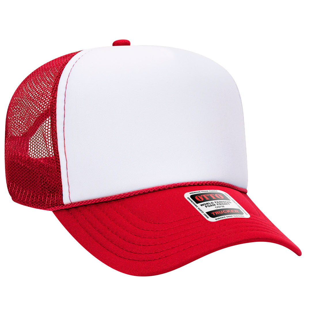 5 Panel Mid Profile Mesh Back Trucker Hat - Premium Trucker Cap from Otto Caps - Just $8! Shop now at Pat's Monograms