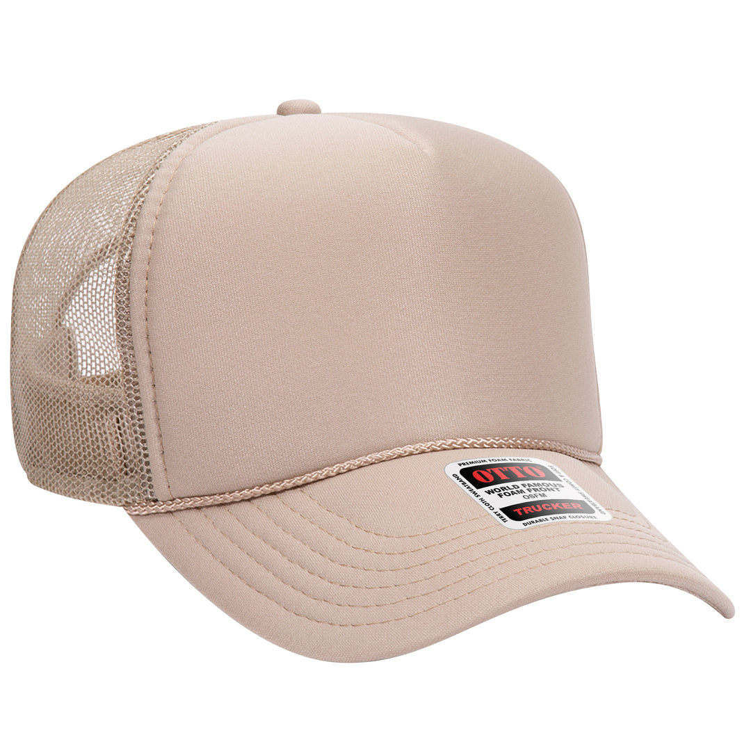 5 Panel Mid Profile Mesh Back Trucker Hat - Premium Trucker Cap from Otto Caps - Just $8! Shop now at Pat's Monograms