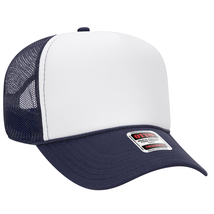 5 Panel Mid Profile Mesh Back Trucker Hat - Premium Trucker Cap from Otto Caps - Just $8! Shop now at Pat's Monograms