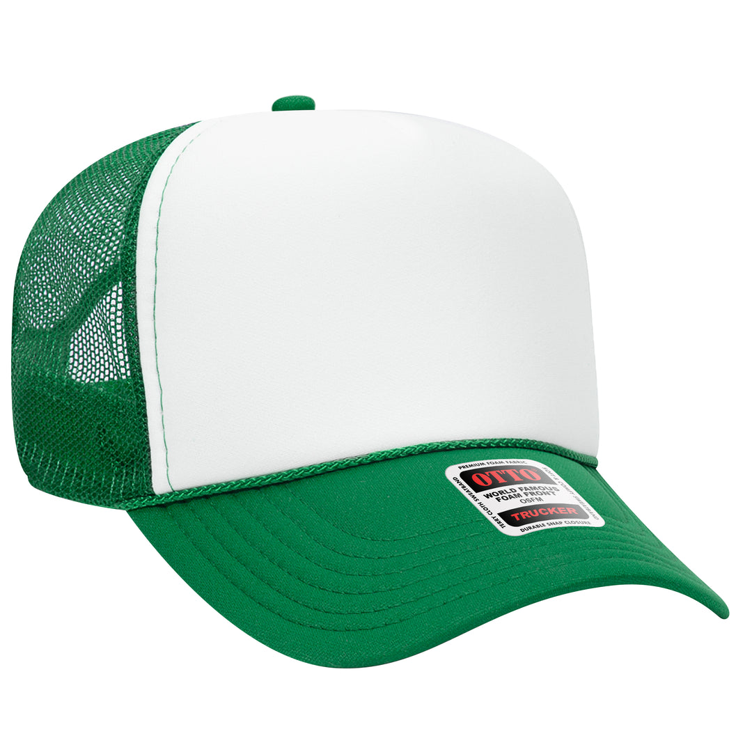 5 Panel Mid Profile Mesh Back Trucker Hat - Premium Trucker Cap from Otto Caps - Just $8! Shop now at Pat's Monograms
