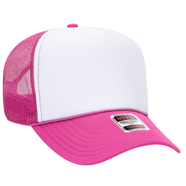 5 Panel Mid Profile Mesh Back Trucker Hat - Premium Trucker Cap from Otto Caps - Just $8! Shop now at Pat's Monograms
